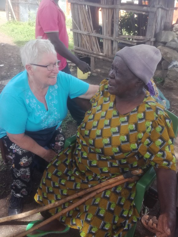 Sylvia Suhr with African lady